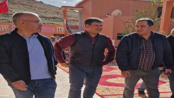 مبروك تابت عامل إقليم تارودانت يتفقد أشغال بناء المنازل المتضررة من الزلزال بالجماعة الترابية أهل تفنوت